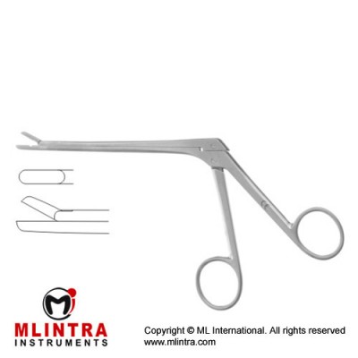 Love-Gruenwald Leminectomy Rongeur Straight Stainless Steel, 13 cm - 5" Bite Size 3 x 10 mm